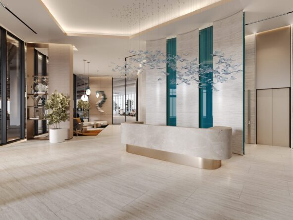 AL Hamra Waterfront buidlign lobby