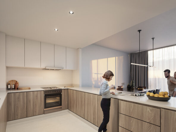 women-is-standing-inside-the-kitchen-in-aljada-sharjah