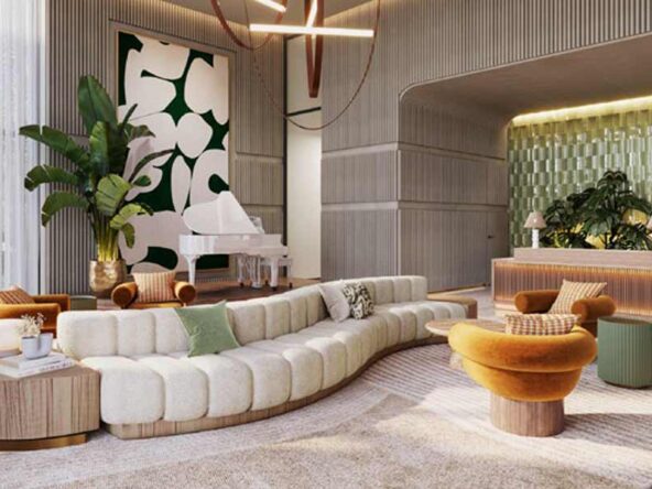 Hyde Dubai hills apartment lobby